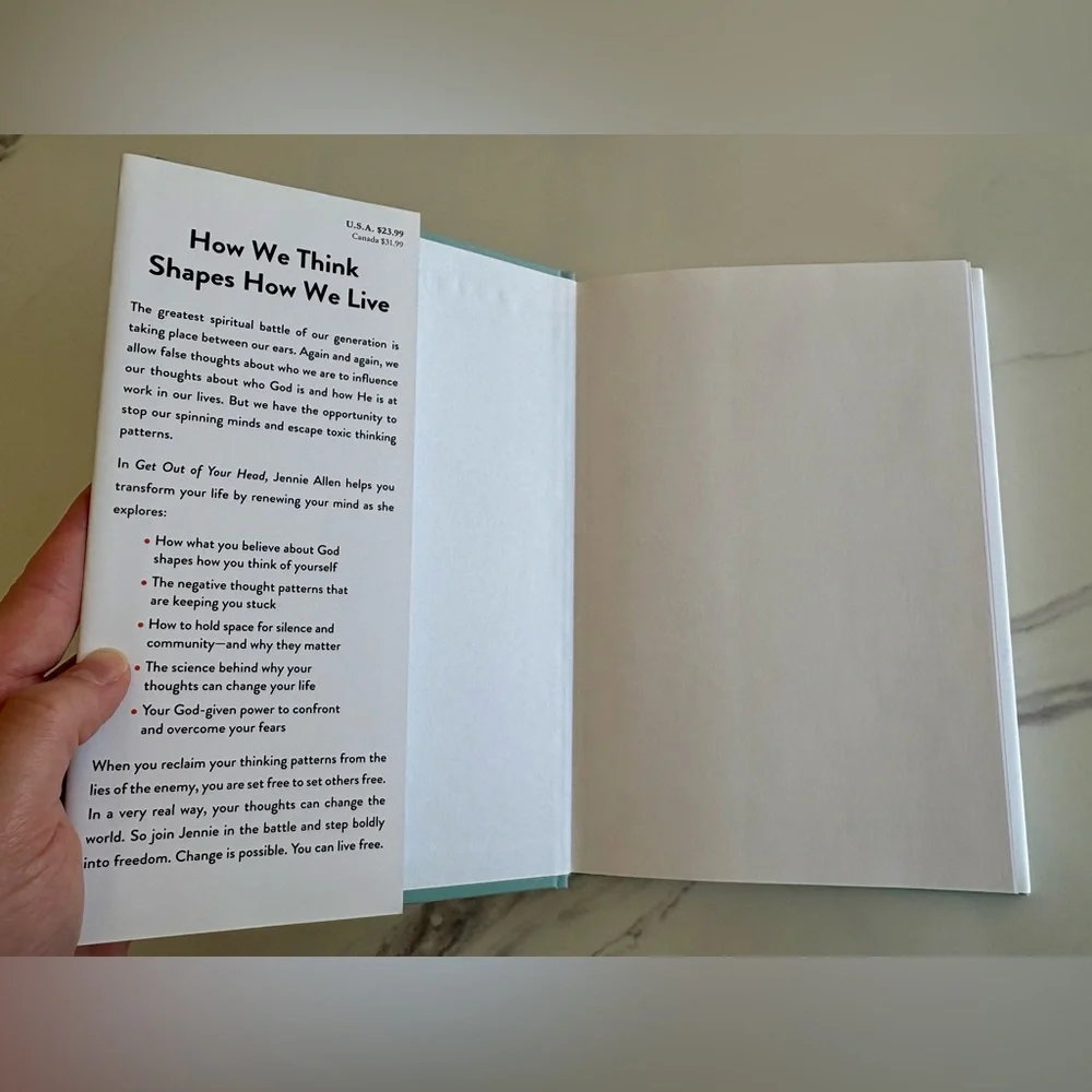 NWT Jennie Allen’s Get Out of Your Head hardcover book & paperback study guide